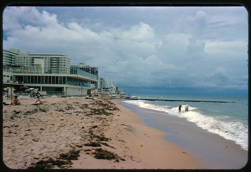 A color slide of Miami Beach in 1966.